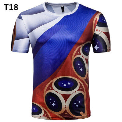 Summer New Mens T-Shirt WorldCup Printed Football T-shirt Casual Commemorative T-shirt Sports Running Fitness Exercise
Summer New Mens T-Shirt WorldCup Printed Football T-shirt Casual Commemorative T-shirt Sports Running Fitness Exercise