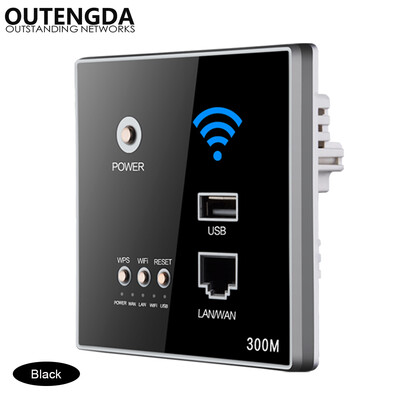 300M New In-Wall AP Access Point Wireless WiFi router USB-charging Socket Wall Mount Wi-Fi AP Router with WPS Encryption
300M New In-Wall AP Access Point Wireless WiFi router USB-charging Socket Wall Mount Wi-Fi AP Router with WPS Encryption