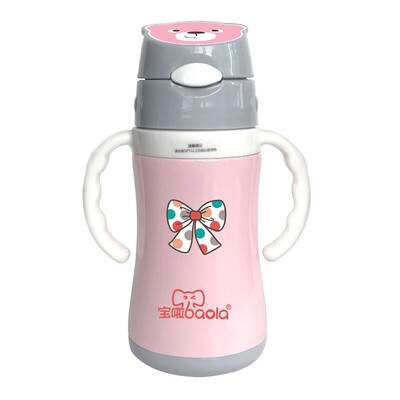 Bao La baby mug childrens straw cup baby kettle cup with handle learning cup dual-use anti-drop drinking water cup 3128 pink
Bao La baby mug childrens straw cup baby kettle cup with handle learning cup dual-use anti-drop drinking water cup 3128 pink