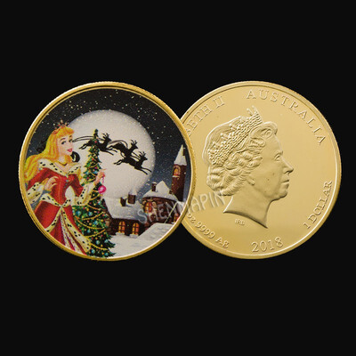 European&American princess coin Christmas coin gold plated cartoon coins collection gifts
European&American princess coin Christmas coin gold plated cartoon coins collection gifts