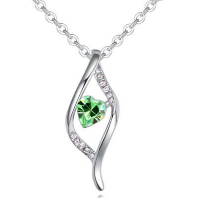 Quality Original Crystals From Austrian Heart Pendant Necklaces Women Accessories Valentines Day Gift -28893
Quality Original Crystals From Austrian Heart Pendant Necklaces Women Accessories Valentines Day Gift -28893