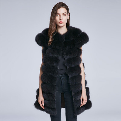 Fox fur fur vest ladies winter coat fur coat natural fox fur jacket warmth can change the length of the vest small pieces stitch
Fox fur fur vest ladies winter coat fur coat natural fox fur jacket warmth can change the length of the vest small pieces stitch