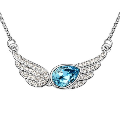 High Quality Vintage Wings Necklace Crystal from Austrian Elements Women Fashion Jewelry White Gold Plated 13309
High Quality Vintage Wings Necklace Crystal from Austrian Elements Women Fashion Jewelry White Gold Plated 13309