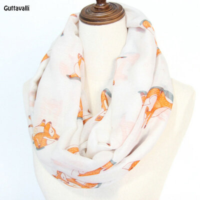 Guttavalli Women Solid Cute Fox Print Ring Shawl Vintage Animals Viscose Soft Loop Scarf Winter Lowrie Warm Infinity Scarves
Guttavalli Women Solid Cute Fox Print Ring Shawl Vintage Animals Viscose Soft Loop Scarf Winter Lowrie Warm Infinity Scarves