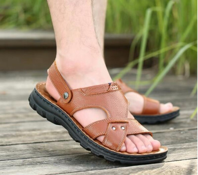 Genuine leather mens sandals casual leather sandals anti-skid fashion wear-resistant beach shoes dual purpose leather
Genuine leather mens sandals casual leather sandals anti-skid fashion wear-resistant beach shoes dual purpose leather