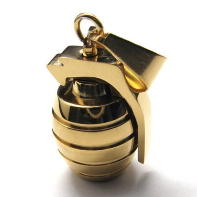 Hpolw Hot Selling NEW Fashion Mens Stainless Steel Casting Black&Silver&Gold Hand Grenade Pendants Jewelry Alloy Necklace
Hpolw Hot Selling NEW Fashion Mens Stainless Steel Casting Black&Silver&Gold Hand Grenade Pendants Jewelry Alloy Necklace
