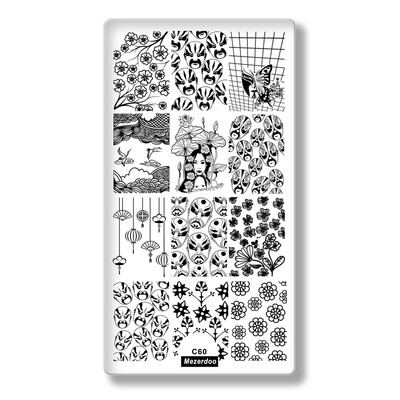 Mezerdoo Summer Theme Rectangle Nail Stamping Plates Icecream Love Star Flower Pattern Nail Art Stamp Template Image Plate C56
Mezerdoo Summer Theme Rectangle Nail Stamping Plates Icecream Love Star Flower Pattern Nail Art Stamp Template Image Plate C56