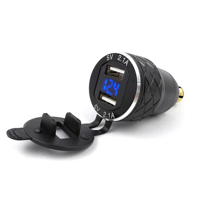 Aluminum Alloy Metal Shell CNC Motorcycle Dual USB Charger 42A Voltmeter for DIN Hella Socket for BMW Motorcycle 12-24V
Aluminum Alloy Metal Shell CNC Motorcycle Dual USB Charger 42A Voltmeter for DIN Hella Socket for BMW Motorcycle 12-24V