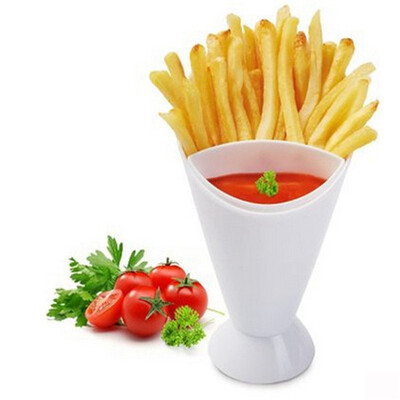 UpperX Self Stand 2 in 1 French Fry Cone with Dipping Cup Potato Tool Tableware French fries Chip Potato chip cone holder cups
UpperX Self Stand 2 in 1 French Fry Cone with Dipping Cup Potato Tool Tableware French fries Chip Potato chip cone holder cups