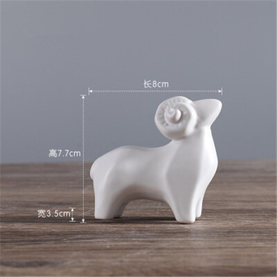 Nordic ceramics sheep figurines Modern aniamls model crafts living room study cute porcelain ornaments
Nordic ceramics sheep figurines Modern aniamls model crafts living room study cute porcelain ornaments