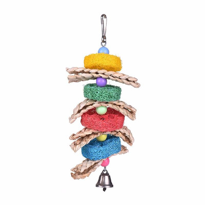 Bird Cage Toys Hanging Chew Foraging Toys for Parrot Parakeet Budgie Cockatiel with Bell Knots Block
Bird Cage Toys Hanging Chew Foraging Toys for Parrot Parakeet Budgie Cockatiel with Bell Knots Block