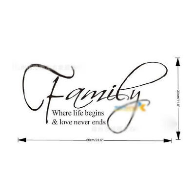 PVC Family English Quote English Proverbs Wall Stickers Art Decor Removeable Decals High Quality
PVC Family English Quote English Proverbs Wall Stickers Art Decor Removeable Decals High Quality