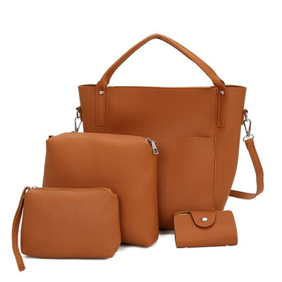 SMOOZA 4 PCS Composite Bag Set for Women Bag PU Leather Shoulder Handbag Female Casual Totes small Messenger Bag Bolsa Feminina
SMOOZA 4 PCS Composite Bag Set for Women Bag PU Leather Shoulder Handbag Female Casual Totes small Messenger Bag Bolsa Feminina