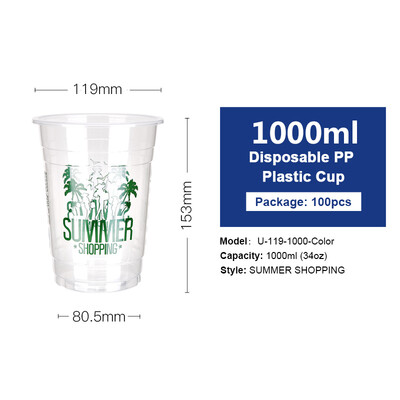 OTOR 34oz Clear Plastic Cups Fruit Salad Water Cup with Lids Disposable Tumblers Outdoor Travel Birthday Party Supply 100pcs
OTOR 34oz Clear Plastic Cups Fruit Salad Water Cup with Lids Disposable Tumblers Outdoor Travel Birthday Party Supply 100pcs