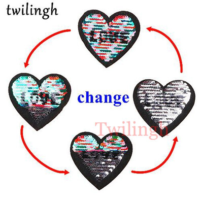 twilingh Patches 1pc Reversible Change Sequins Patches Skull Star Heart DIY Sew On Patches For Clothes Applique Decoration
twilingh Patches 1pc Reversible Change Sequins Patches Skull Star Heart DIY Sew On Patches For Clothes Applique Decoration