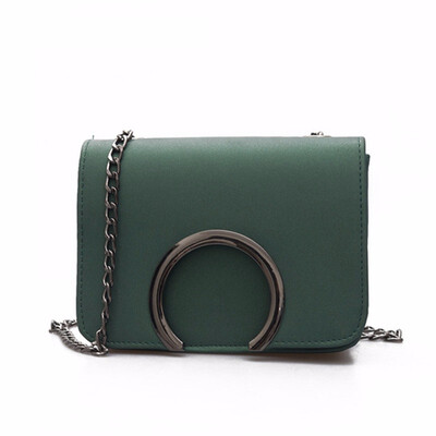 women solid cover chains C-type metal ring small flap handbag ladies party purse messenger crossbodyc
women solid cover chains C-type metal ring small flap handbag ladies party purse messenger crossbodyc