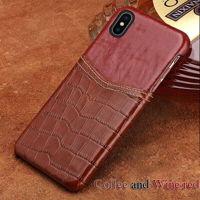 Genuine Leather Phone Case For iPhone X Case Crocodile Texture&Oil wax leather Back Cover For 6 6S 7 8 Plus Case
Genuine Leather Phone Case For iPhone X Case Crocodile Texture&Oil wax leather Back Cover For 6 6S 7 8 Plus Case