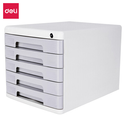 Deli deli with lock five-layer drawer type desktop file cabinet information cabinet light gray 9779
Deli deli with lock five-layer drawer type desktop file cabinet information cabinet light gray 9779