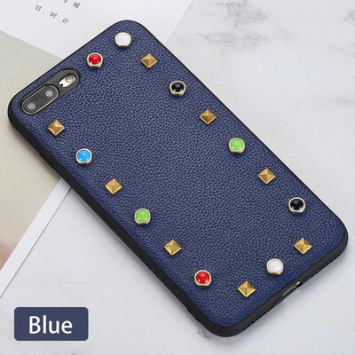 Genuine Leather Phone Case For iPhone 7 8 Plus Litchi Texture rivet Back Cover For X 6 6S Plus Cases
Genuine Leather Phone Case For iPhone 7 8 Plus Litchi Texture rivet Back Cover For X 6 6S Plus Cases