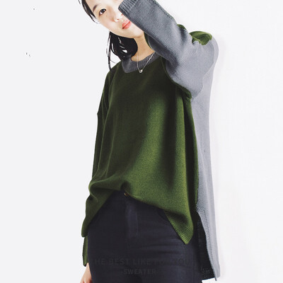 QUZIHUA 2018 New Spring&Summer Fashion Hit Color Slit Asymmetrical Casual Women Long Sleeve Pullovers Sweater
QUZIHUA 2018 New Spring&Summer Fashion Hit Color Slit Asymmetrical Casual Women Long Sleeve Pullovers Sweater