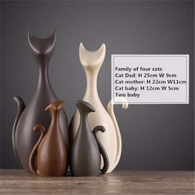 Nordic deer family cat home ceramic crafts ornaments creative home TV cabinet home accessories decoration
Nordic deer family cat home ceramic crafts ornaments creative home TV cabinet home accessories decoration