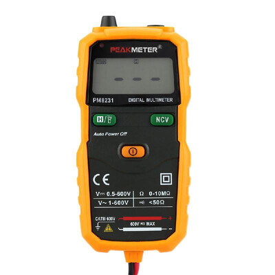 PEAKMETER MS8231 Portable Mini Auto Digital Multimeter ACDC Voltage Resistance Continuity Measurement
PEAKMETER MS8231 Portable Mini Auto Digital Multimeter ACDC Voltage Resistance Continuity Measurement