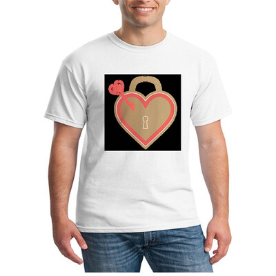 Mens O Round Neck Casual Short Sleeves Fashion Cotton T-Shirts The Key To Open the Door of Heart Picture Digital Print
Mens O Round Neck Casual Short Sleeves Fashion Cotton T-Shirts The Key To Open the Door of Heart Picture Digital Print