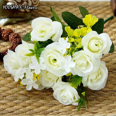 YOOSA Artificial silk 1 Bunch French Rose Floral Bouquet Fake Flower Table Daisy Wedding Flowers Decor Party accessory Flores
YOOSA Artificial silk 1 Bunch French Rose Floral Bouquet Fake Flower Table Daisy Wedding Flowers Decor Party accessory Flores
