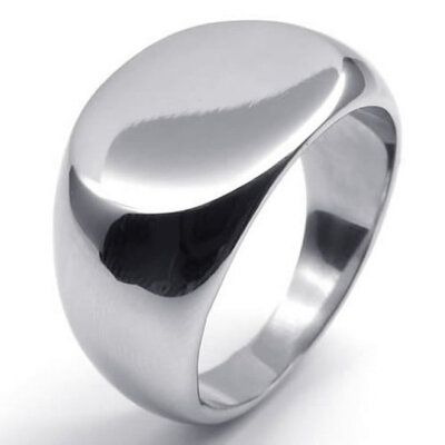 Hpolw Polished fashionable in design Stainless Steel Band Oval Signet made of solid silver Men's Ring,durable in use
Hpolw Polished fashionable in design Stainless Steel Band Oval Signet made of solid silver Men's Ring,durable in use