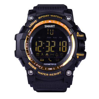 Bluetooth Clock EX16 Smart Watch Notification Remote Control Pedometer Sport Watch IP67 Waterproof Mens Wristwatch
Bluetooth Clock EX16 Smart Watch Notification Remote Control Pedometer Sport Watch IP67 Waterproof Mens Wristwatch