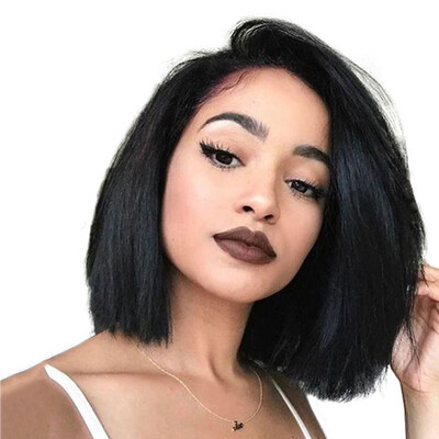 CARA 250 Density Short Bob Lace Front Human Hair Wigs For Women Straight Pre Plucked With Baby Hair
CARA 250 Density Short Bob Lace Front Human Hair Wigs For Women Straight Pre Plucked With Baby Hair