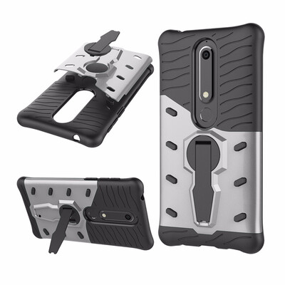 Goowiiz Phone Case For Nokia 6 2018 Luxury Armor TPUPC Silicone Hard Bracket Prevent falling
Goowiiz Phone Case For Nokia 6 2018 Luxury Armor TPUPC Silicone Hard Bracket Prevent falling