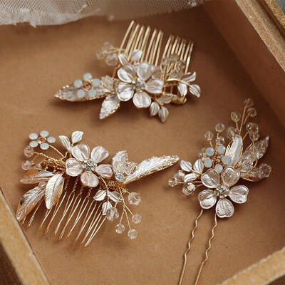 Jonnafe Handmade Gold Leaf Women Headpiece Bridal Cute Hair Combs Pin Wedding Accessories Hair Ornaments
Jonnafe Handmade Gold Leaf Women Headpiece Bridal Cute Hair Combs Pin Wedding Accessories Hair Ornaments