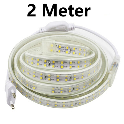 AC 220V double row led light Led Strip 2835 180LedsM IP67 Waterproof With EU Power Adapter Flexible LED Tape Ribbon 1M 2M 3M 5M
AC 220V double row led light Led Strip 2835 180LedsM IP67 Waterproof With EU Power Adapter Flexible LED Tape Ribbon 1M 2M 3M 5M