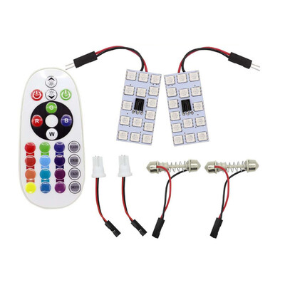 2pcs new car colorful atmosphere reading light RGB with wireless remote control compartment lights indoor light
2pcs new car colorful atmosphere reading light RGB with wireless remote control compartment lights indoor light