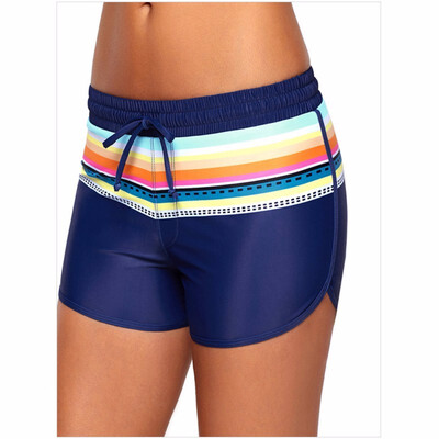 Weis New High-Waist Lace Strip Print With Triangle-Lined Beach Four-Legged Swim Trunks 410571
Weis New High-Waist Lace Strip Print With Triangle-Lined Beach Four-Legged Swim Trunks 410571
