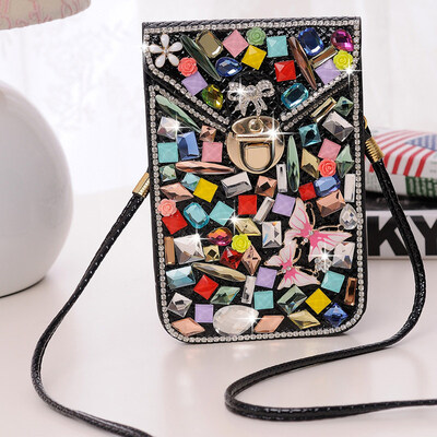 Luxury flash diamond female messenger bag mini phone bag shoulder bag famour brand designer bags handbags clutch bag
Luxury flash diamond female messenger bag mini phone bag shoulder bag famour brand designer bags handbags clutch bag