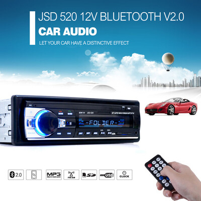 JSD - 520 12V Bluetooth V20 Car Audio Stereo MP3 Player Radio In-dash Support USB AUX Input with Remote Control FM Radio Receiver
JSD - 520 12V Bluetooth V20 Car Audio Stereo MP3 Player Radio In-dash Support USB AUX Input with Remote Control FM Radio Receiver
