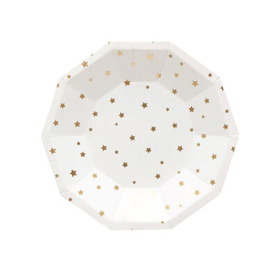FANLUS 6pcs Disposable Party Tableware Eco-Friendly Plates Dishes Cups Napkins for Party Golden Foil Stars
FANLUS 6pcs Disposable Party Tableware Eco-Friendly Plates Dishes Cups Napkins for Party Golden Foil Stars