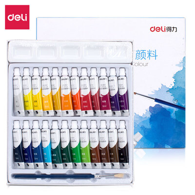 Deli deli 24 color 5ml student art special entry level watercolor painting paint watercolor paint 73861
Deli deli 24 color 5ml student art special entry level watercolor painting paint watercolor paint 73861