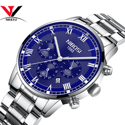 NIBOSI 2018 New Men Watches Stainless Steel High Quality Watched Brand Fashion Analog Sport Quartz Wrist Watch Erkek Kol Saati
NIBOSI 2018 New Men Watches Stainless Steel High Quality Watched Brand Fashion Analog Sport Quartz Wrist Watch Erkek Kol Saati