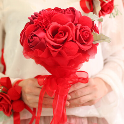 June bride bride bouquet wedding supplies simulation rose wedding props wedding decoration red bouquet
June bride bride bouquet wedding supplies simulation rose wedding props wedding decoration red bouquet