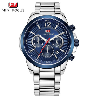 MINI FOCUS Brand Men Stainless Steel Strap Sports Quartz Watch MF0087G
MINI FOCUS Brand Men Stainless Steel Strap Sports Quartz Watch MF0087G