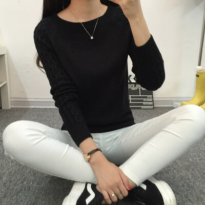 Long Yue Womens Long Sleeve Sweater Womens 2048 Autumn New Pullover Sweater Shirt Korean Slim Shirt LWYC187309 Black
Long Yue Womens Long Sleeve Sweater Womens 2048 Autumn New Pullover Sweater Shirt Korean Slim Shirt LWYC187309 Black