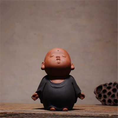 Zisha black pottery monk tea pet figurines chinese retro home decorations ornaments crafts
Zisha black pottery monk tea pet figurines chinese retro home decorations ornaments crafts