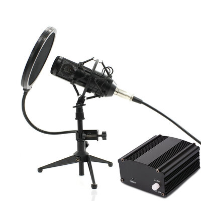 Grinding process Full Set Metal Condenser microphone BM-800 bm 800 48V Phantom power sound card Studio mic computer Microphone
Grinding process Full Set Metal Condenser microphone BM-800 bm 800 48V Phantom power sound card Studio mic computer Microphone