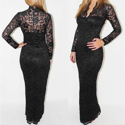 Naixini Woman'S V-Neck Lace Hollow Slim Package Hip Sexy Lace Long-Sleeved Jumpsuit
Naixini Woman'S V-Neck Lace Hollow Slim Package Hip Sexy Lace Long-Sleeved Jumpsuit
