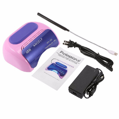 Anself 48W LED CCFL Nail Lamp Nail Gel Dryer Nail Curing Machine Fingernail Toenail Gel Curing 110 240V Nail Art Painting Salo
Anself 48W LED CCFL Nail Lamp Nail Gel Dryer Nail Curing Machine Fingernail Toenail Gel Curing 110 240V Nail Art Painting Salo