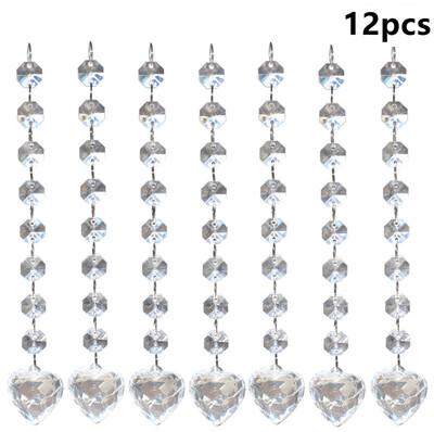 12 PCS Acrylic Crystal Chandelier - Beads Garland Hanging Beaded Curtains – Wedding Christmas Table Party – 14 mm Octagonal Bea
12 PCS Acrylic Crystal Chandelier - Beads Garland Hanging Beaded Curtains – Wedding Christmas Table Party – 14 mm Octagonal Bea