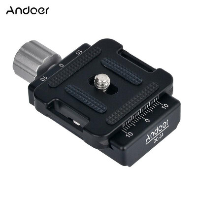Andoer DC-34 Quick Release Plate Clamp Adapter with One Quick Release Plate 14" Screw for Arca-Swiss AS Standard QR Tripod Head
Andoer DC-34 Quick Release Plate Clamp Adapter with One Quick Release Plate 14" Screw for Arca-Swiss AS Standard QR Tripod Head